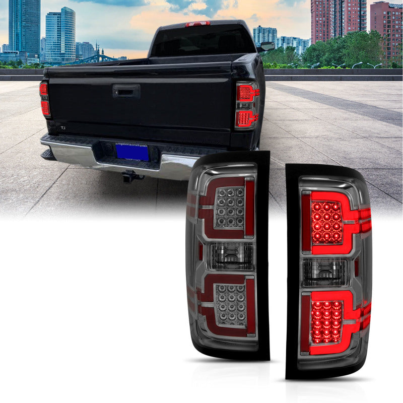 ANZO 2014-2018 Chevy Silverado 1500 LED Taillights Smoke