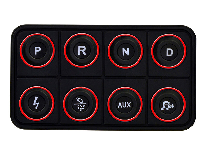 AEM EV 8 Button Keypad CAN Based Programmable Backlighting