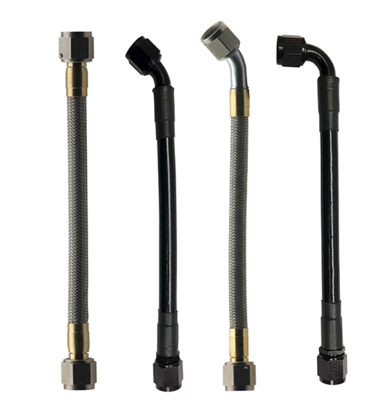Fragola -6AN Hose Assembly Straight x 45 Degree Alum Nut 72in-Fragola-797 Offroad
