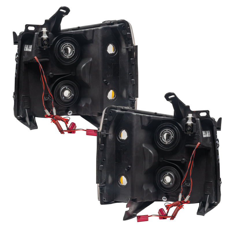 Oracle Lighting 07-13 Chevrolet Silverado Pre-Assembled LED Halo Headlights (Round Style) -Red