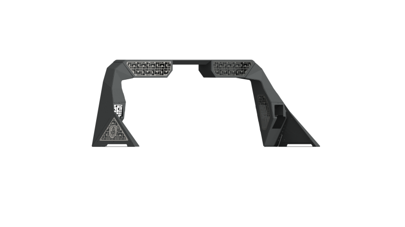 Road Armor 10-19 Dodge 1500 iD Headache Rack w/Bedrail Pod/Dual 10in Pod/Brake Lamp Relief/iD - Raw-Road Armor-797 Offroad