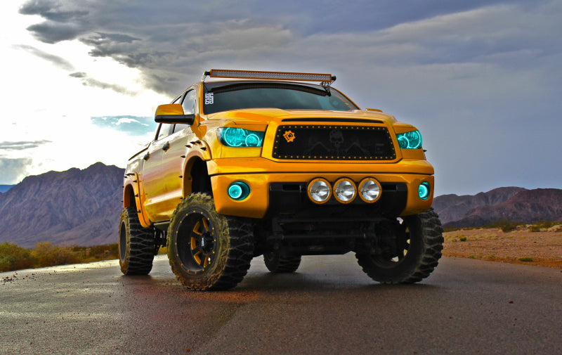 Oracle 07-11 Toyota Tundra Pre-Assembled Headlights - Black Housing - ColorSHIFT w/ BC1 Controller