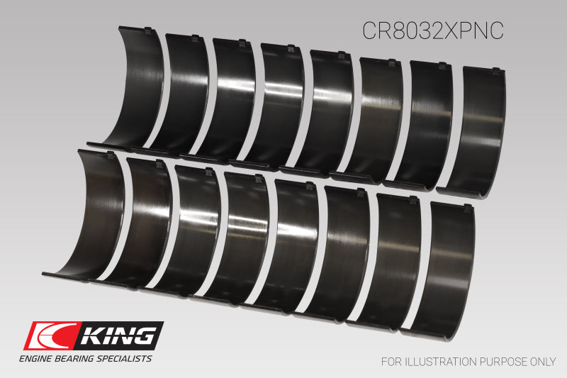 King Chrysler 345/ 370 16V (Size 0.25) pMaxBlack Coated Connecting Rod Bearing Set-King Engine Bearings-797 Offroad