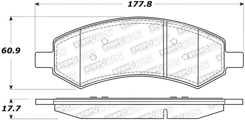 StopTech Sport Brake Pads w/Shims and Hardware - Rear