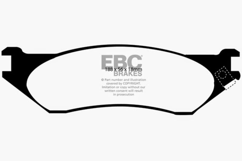 EBC 04-06 Dodge Durango 3.7 Extra Duty Front Brake Pads