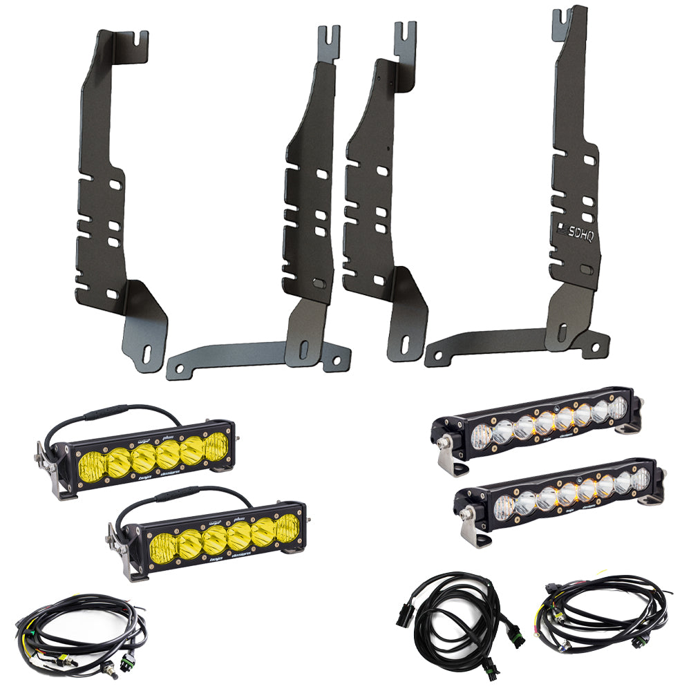 '19-Current Ram 1500 SDHQ Built "Build your Own" Behind the Grille LED Light Bar Mount