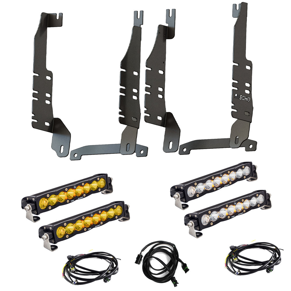 '19-Current Ram 1500 SDHQ Built "Build your Own" Behind the Grille LED Light Bar Mount